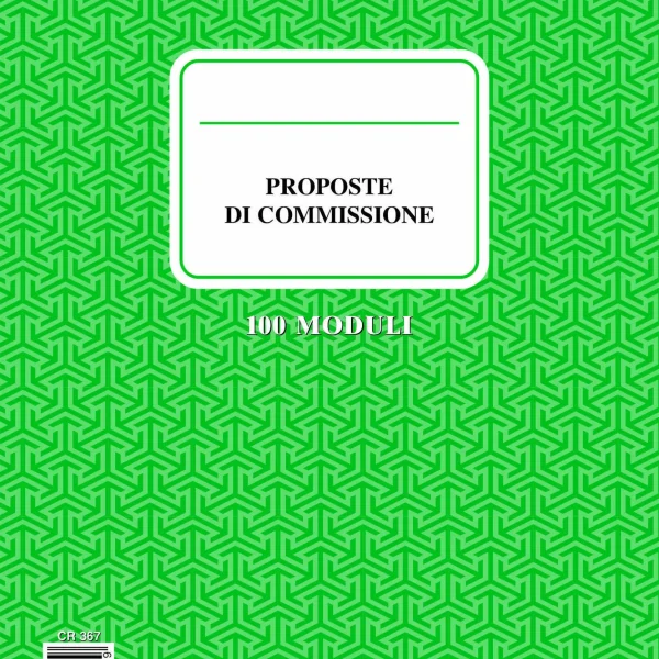 Blocco proposte di commissione 23×15 usomano | Cierre