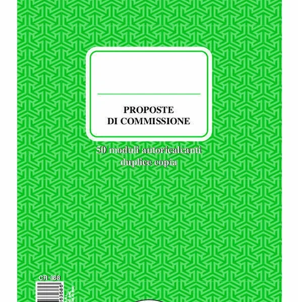 Blocco proposte di commissione 23×15 a 2 copie | Cierre