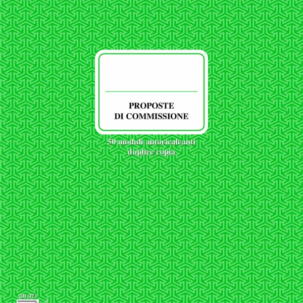 Blocco proposte di commissione 30×23 a 2 copie | Cierre