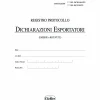 Registro protocollo dichiarazioni esportatori | Cierre