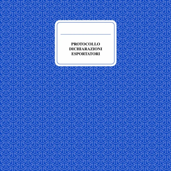 CR419 Registro protocollo dichiarazioni esportatori | Cierre