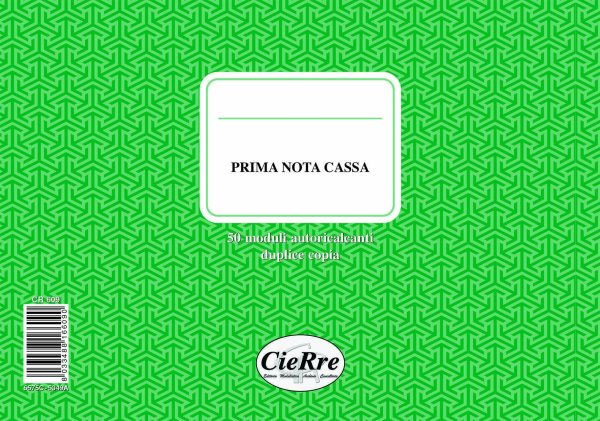 CR609 Blocco prima nota cassa entrate-uscite e partite fuori cassa | Cierre
