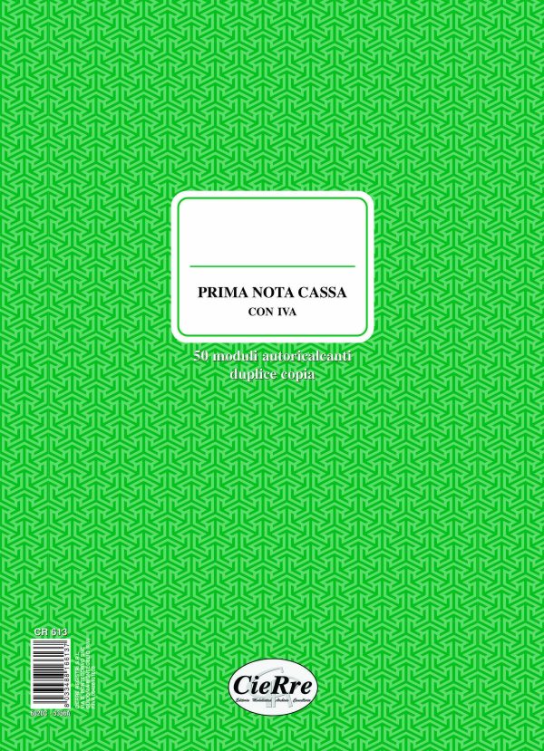 CR613 Blocco prima nota cassa IVA | Cierre