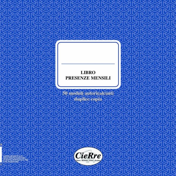 CR815 Blocco presenze mensili non numerato | Cierre