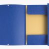 bluinterno Cartella A4 doppio elastico con 3 lembi carta lucida