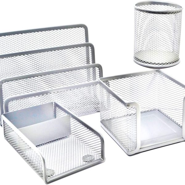 Set Scrivania in rete - Silver o Black