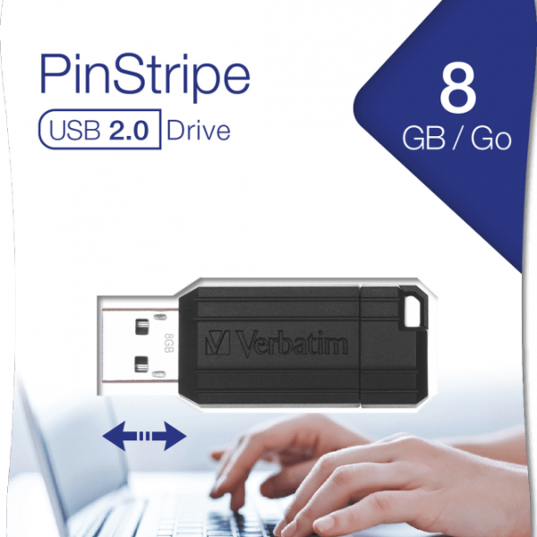 Pen Drive PinStripe USB 8 GB - Verbatim
