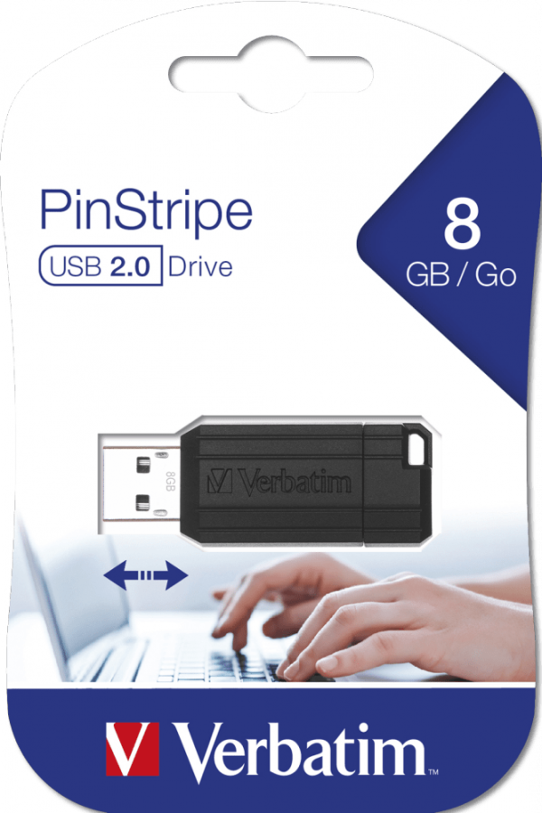 Pen Drive PinStripe USB 8 GB - Verbatim