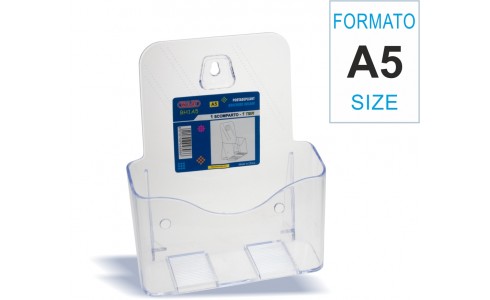 Porta depliant uno scomparto A5 | Wiler
