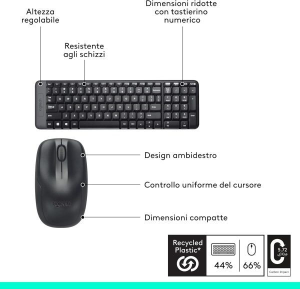 mk220_3 Kit tastiera+mouse MK220 | Logitech