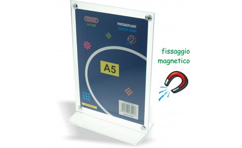 pd_dstm5 Porta depliant magnetico A5 | Wiler
