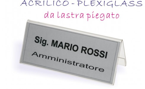 Segnaposto bifrontale varie dimensioni Wiler