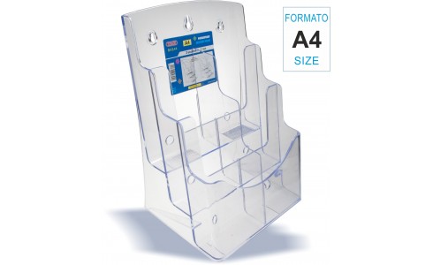 Porta depliant 3 scomparti A4 | Wiler