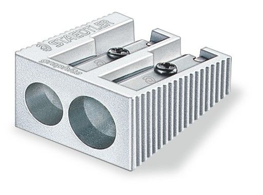Temperamatite in metallo a 2 fori