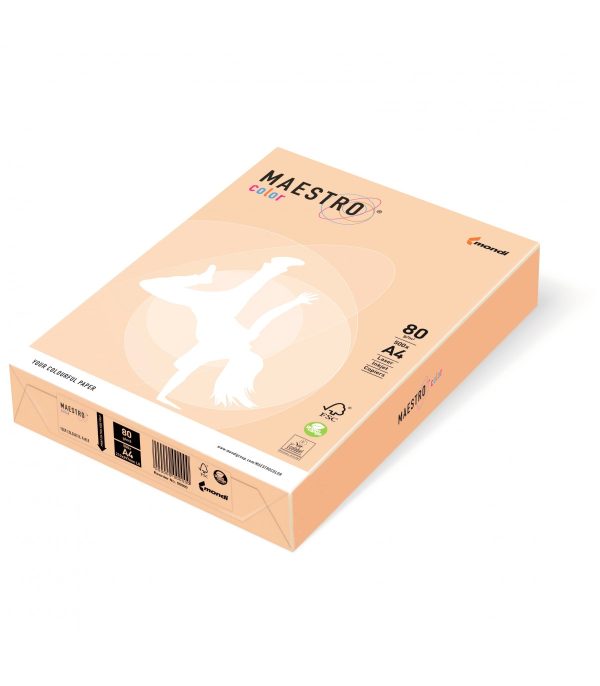 Maestro-Color-Salmone-SA24 Risma carta vari colori tenui 80g | Maestro Color