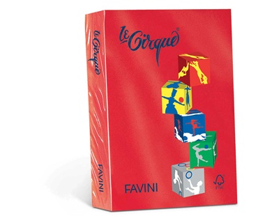 ROSSO_SCARLATTO_209 Risma carta vari colori forti 80g | Favini Le Cirque