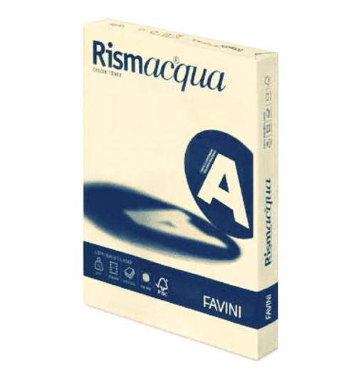 carta-rismacqua-200gr-a4-125fg-avorio-110 Risma carta vari colori tenui 140g | Favini Rismacqua