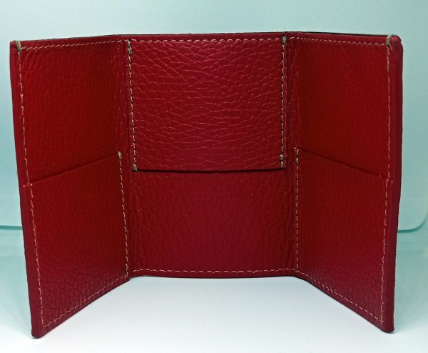 Portafoglio + carte 100% vera pelle