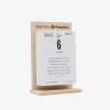 a6dleg_ Calendario filosofico delle donne con supporto in legno 10x14