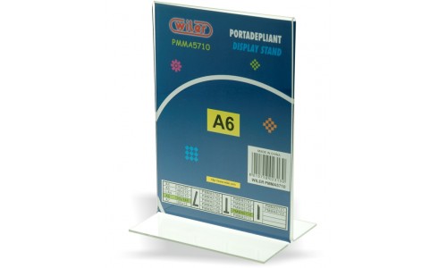 Porta depliant a T formato A6 | Wiler
