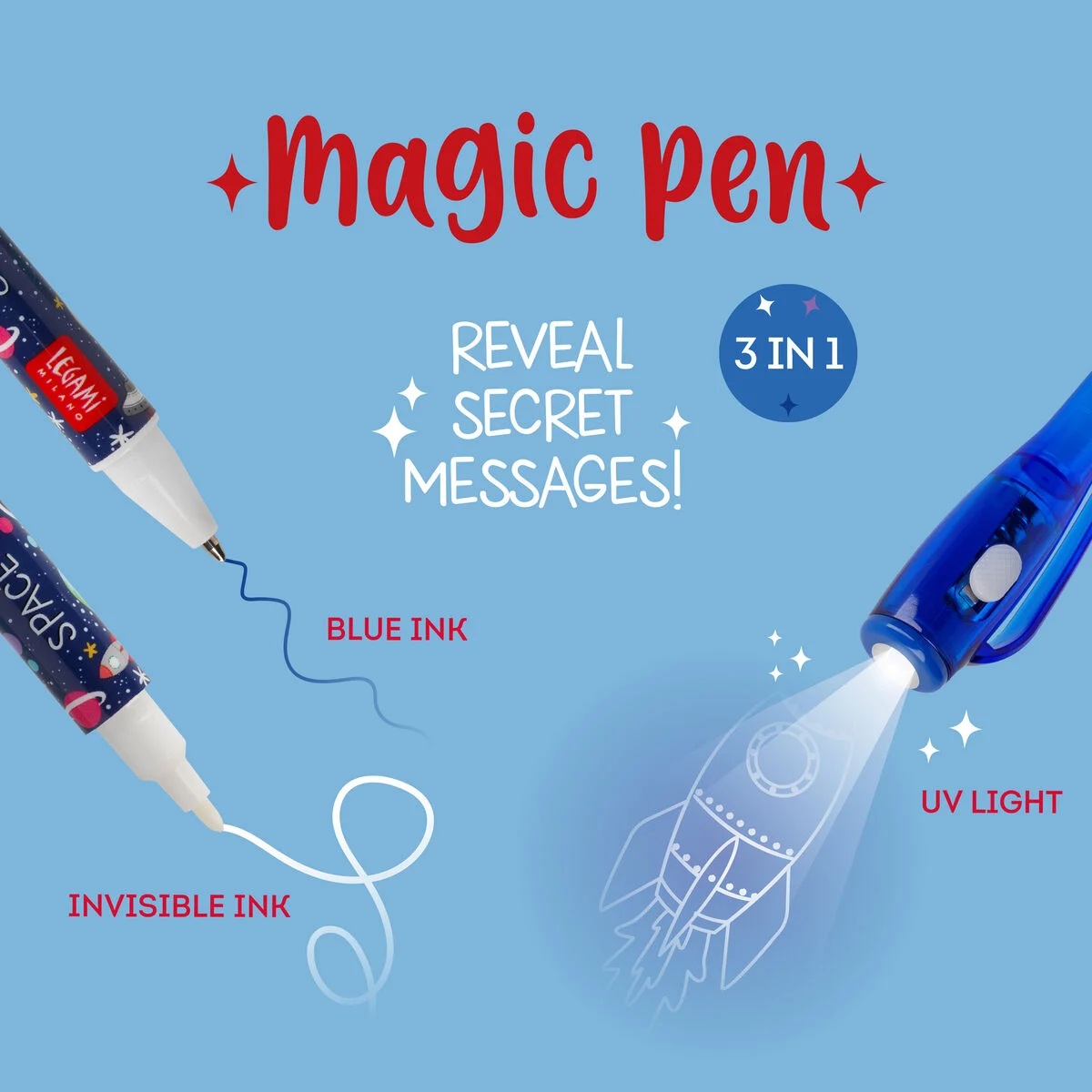 Penna inchiostro invisibile, Legami - Shop