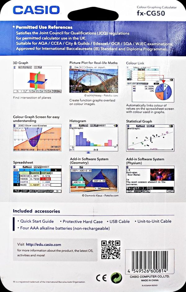 Calcolatrice grafica FX-CG50 | Casio