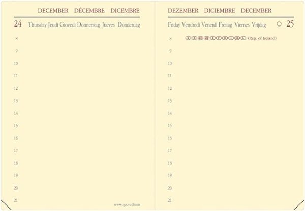 Agenda giornaliera intercambiabile MiniDay 7x10 | Quo Vadis