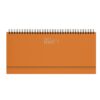ag489_230_arancio Agenda settimanale Planning Gommato 30x14 | Cierre