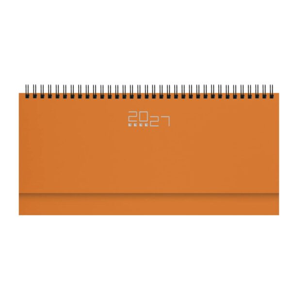 ag489_230_arancio Agenda settimanale Planning Gommato 30x14 | Cierre