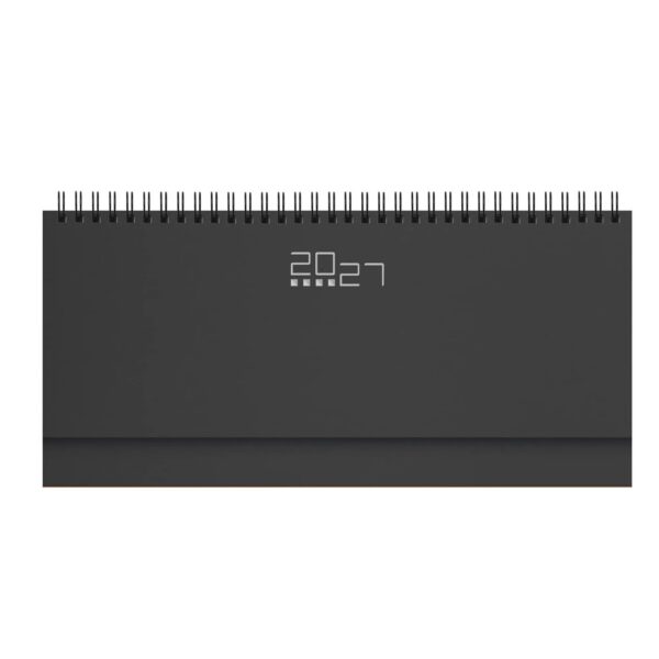 ag489_230_nero Agenda settimanale Planning Gommato 30x14 | Cierre