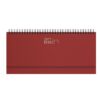 ag489_230_rosso Agenda settimanale Planning Gommato 30x14 | Cierre