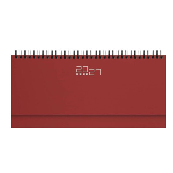 ag489_230_rosso Agenda settimanale Planning Gommato 30x14 | Cierre