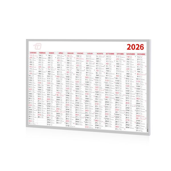 7011TM_A Calendario murale 12 mesi 68x48 | InTempo