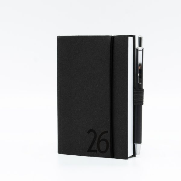 Agenda tascabile giornaliera Black Day 7x11 | InTempo