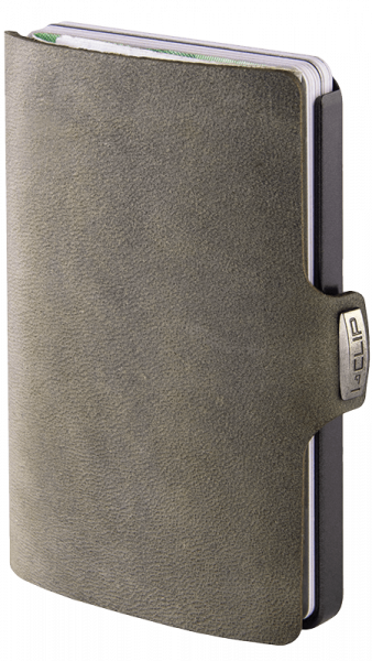 c121100_olive_ Portafogli Soft Touch | I-CLIP