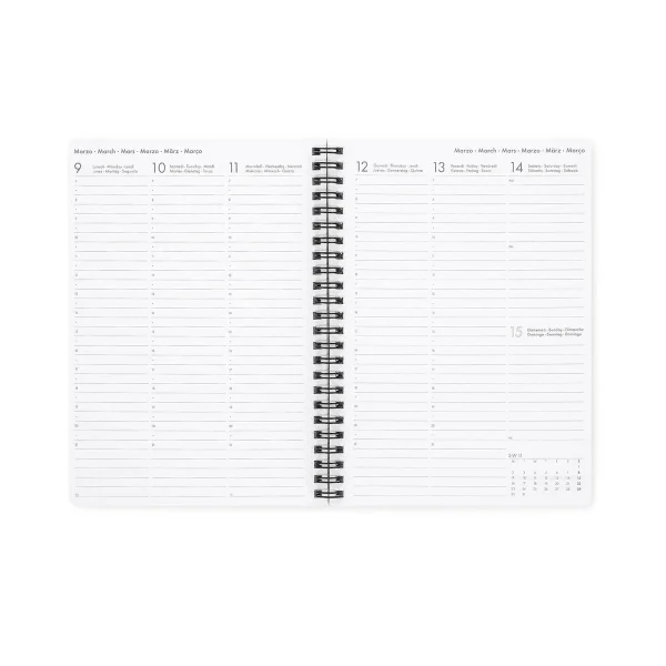 Agenda settimanale spiralata 15x21 | Legami Milano