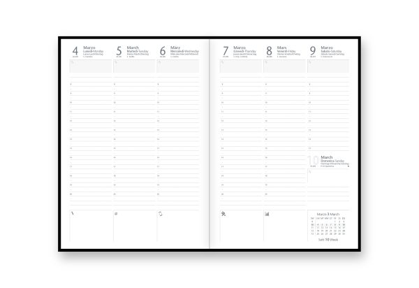 7057XC_B Ricambio agenda settimanale 17x24 | InTempo