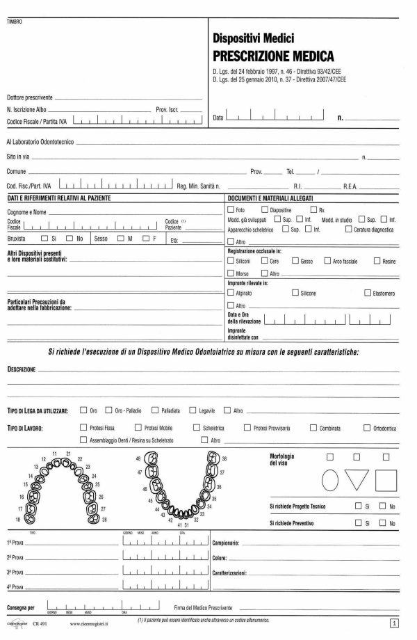 Blocco prescrizione medica dispositivi medici | Cierre