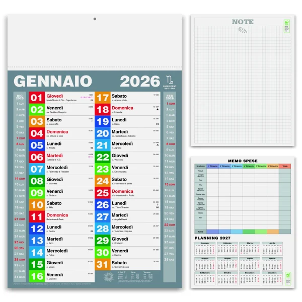 PA420 Calendario da muro olandese Block 30x47 | Cierre