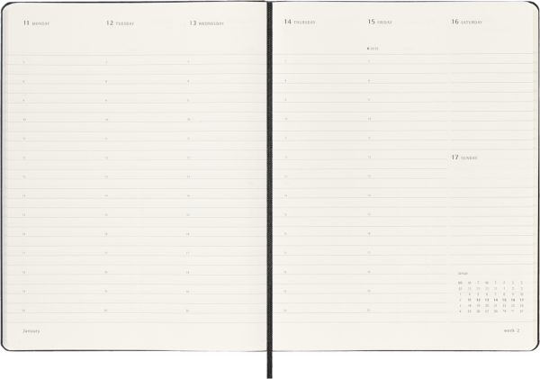 moleskine_settimanale_provertical_xl_2027_in Agenda settimanale Pro Vertical rigida 19x25 | Moleskine