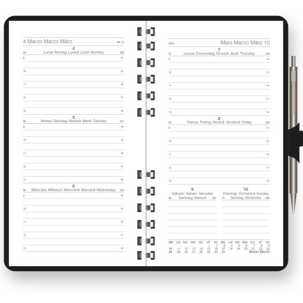 Ricambio settimanale spiralato Mood 8x13 | InTempo