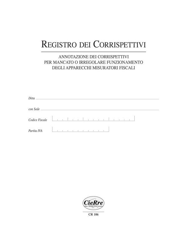 Registro corrispettivi mancato funzionamento del registratore di cassa a piu' aliquote | Cierre