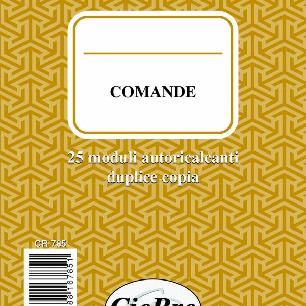 CR785 Blocco comande generiche 9x14 due copie | Cierre