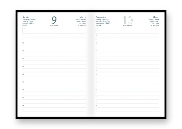 Agenda giornaliera Mate 12x17 | InTempo