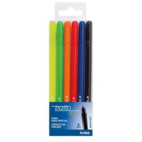 Confezione 6 penne assortite | Tratto Pen