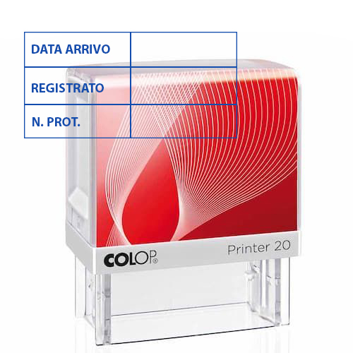 Timbro Printer20 (Data + Reg. + N°Prot) | Colop