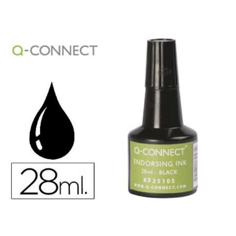 Flacone inchiostro per timbri nero | Q-Connect
