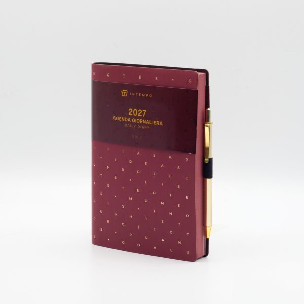 7129GD30_A Agenda giornaliera Gold 10x15 | InTempo