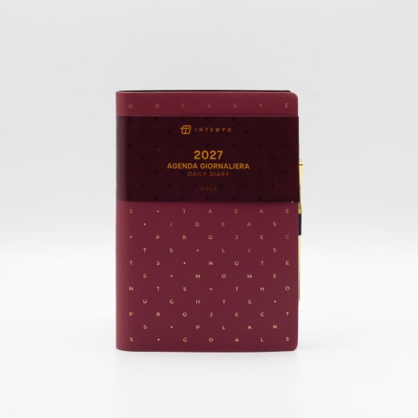 7129GD30_B Agenda giornaliera Gold 10x15 | InTempo