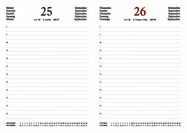Agenda giornaliera Text Balacron 17x24 | InTempo